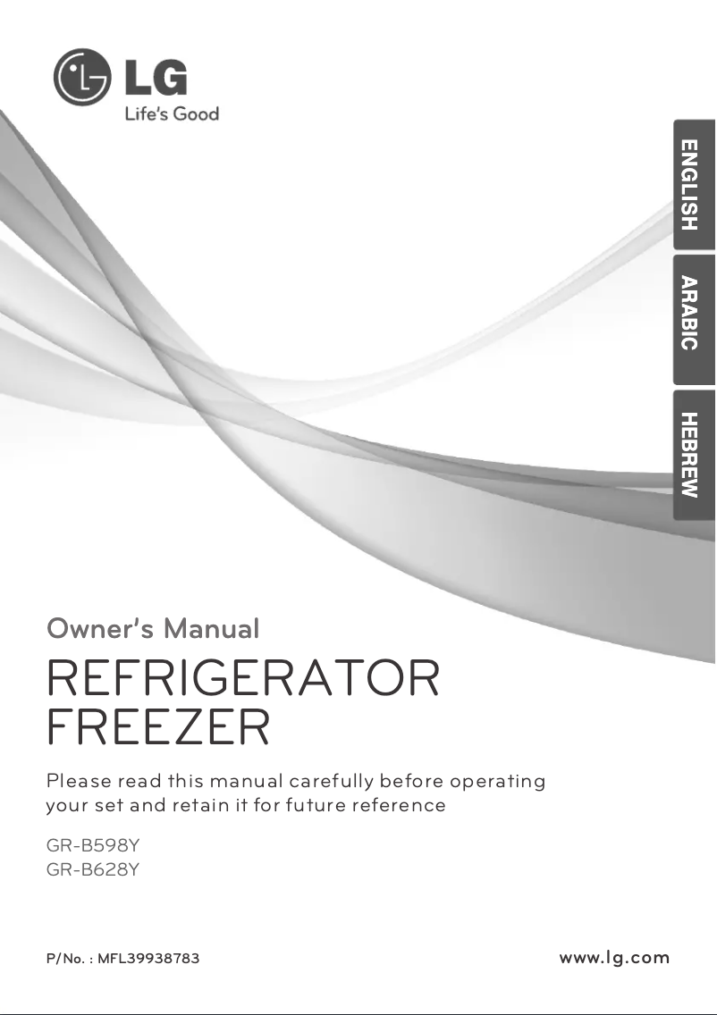 Page 1 of the manual User Manual LG GR-B598YLC