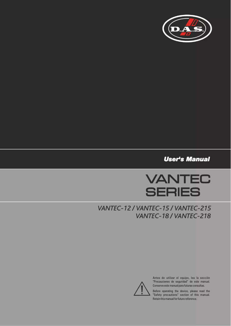 First page image of the manual for Vantec-12