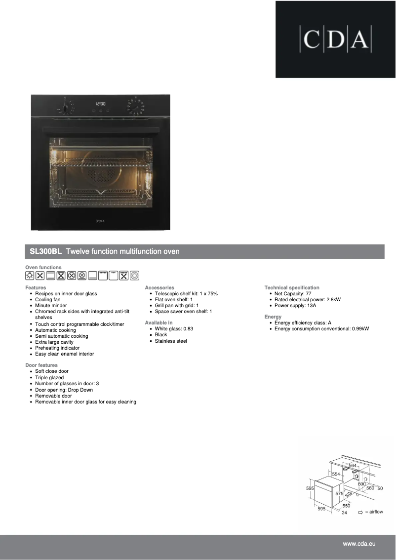 First page image of the manual for SL300BL