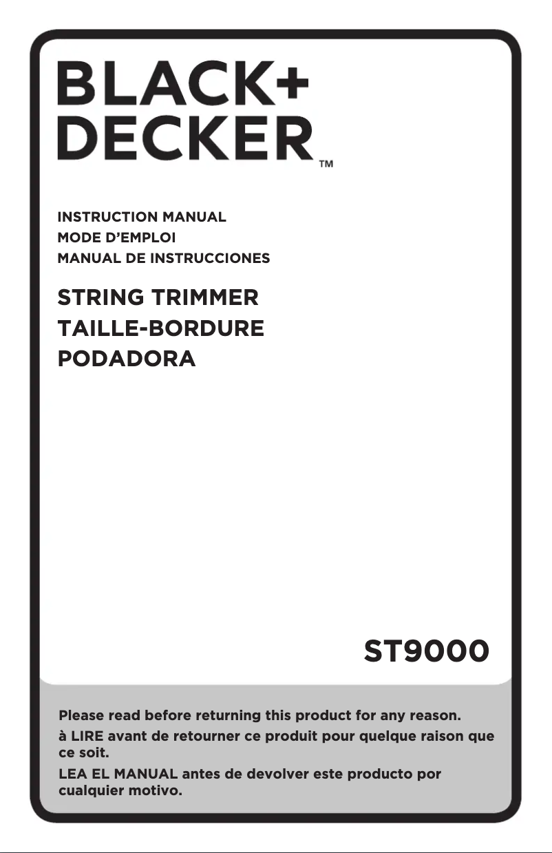 First page image of the manual for ST9000