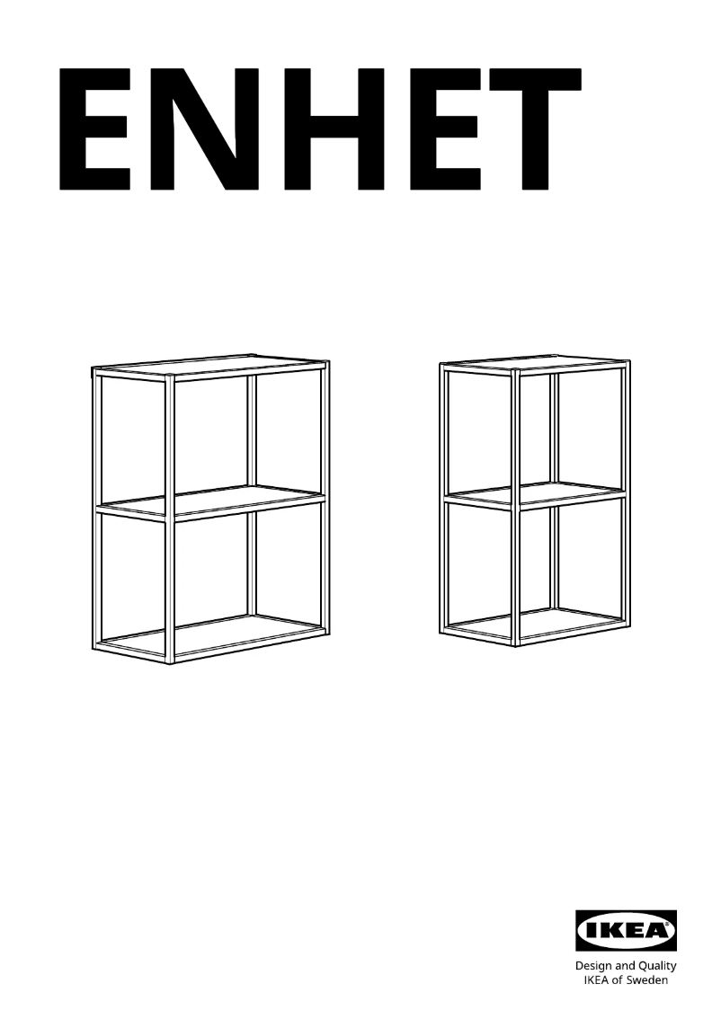 Page 1 of the manual User Manual Ikea ENHET 005.222.74