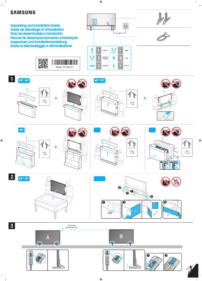 Page 1 of the manual User Manual Samsung QN75Q60CAK