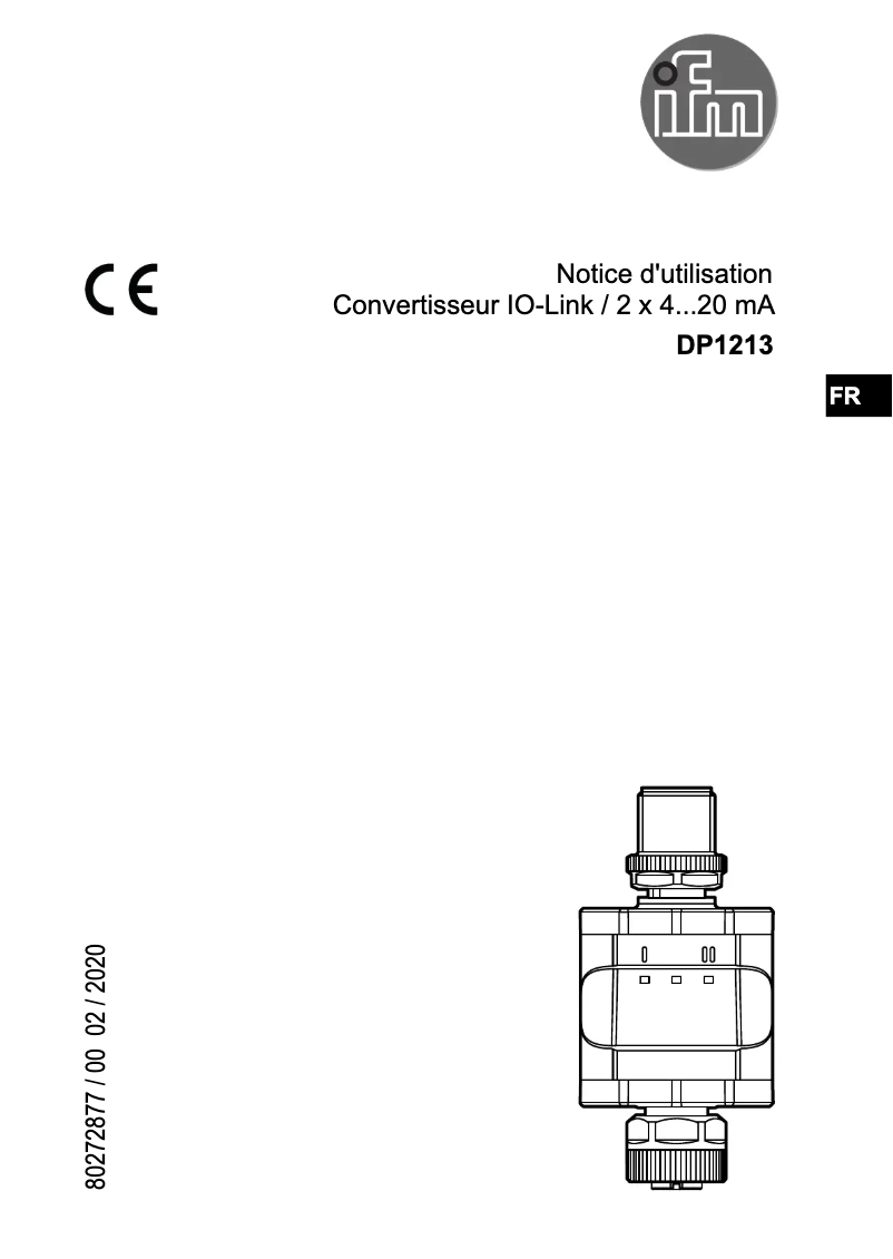 First page image of the manual for DP1213