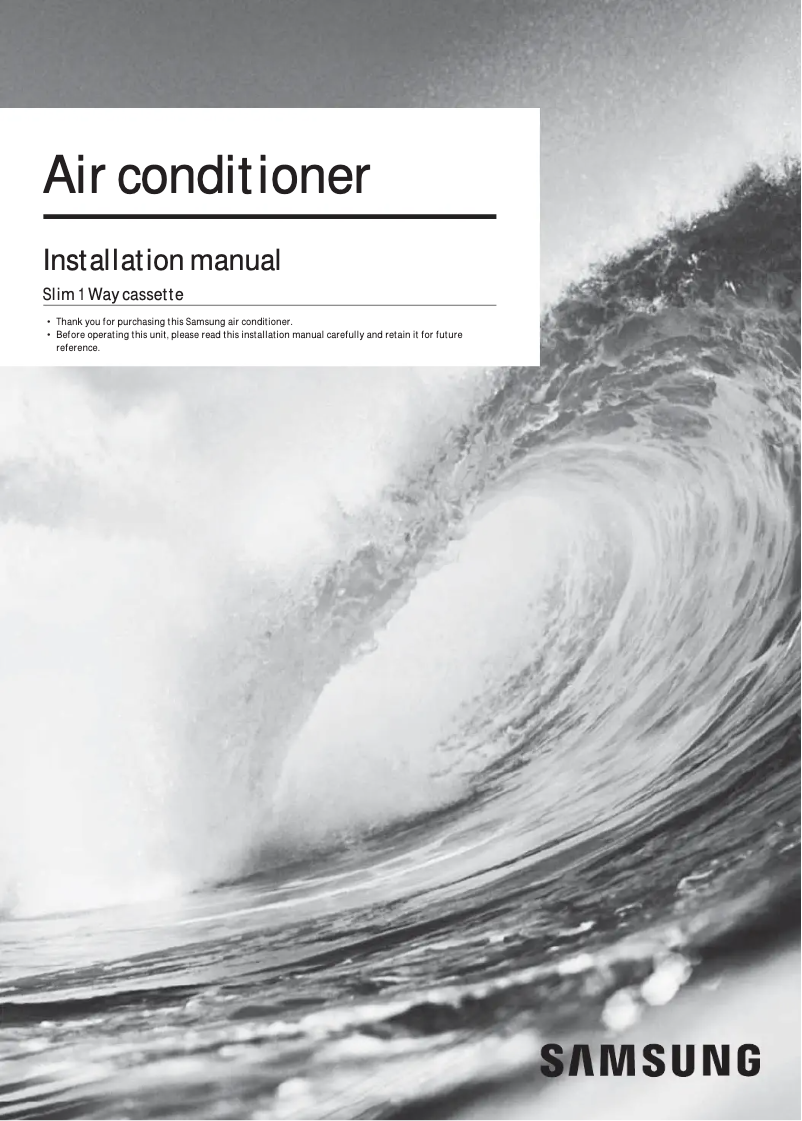 First page image of the manual for AM009FN1DCH