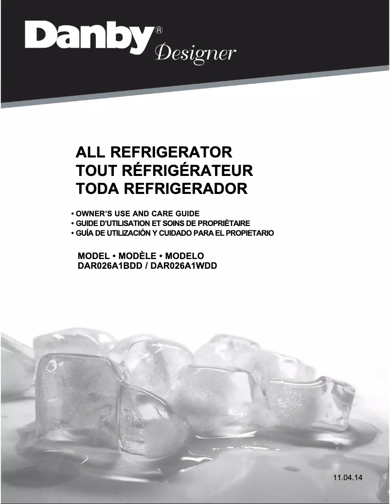 Page 1 of the manual User Manual Danby DAR026A1BDD