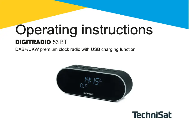 First page image of the manual for DIGITRADIO 53 BT