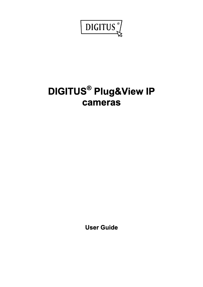 Page 1 of the manual User Manual Digitus DN-16043