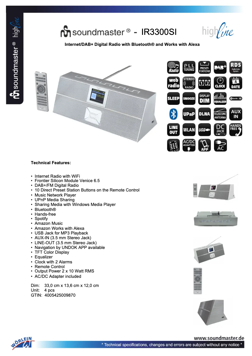 First page image of the manual for IR3300