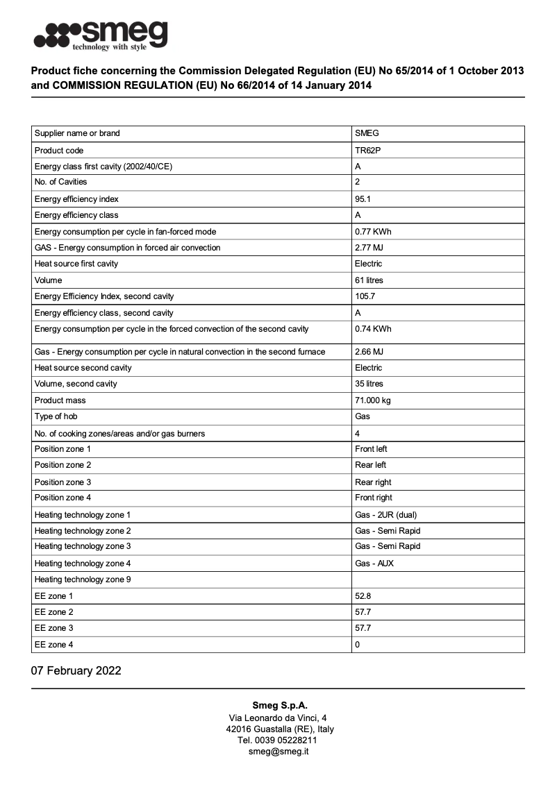 First page image of the manual for TR62P