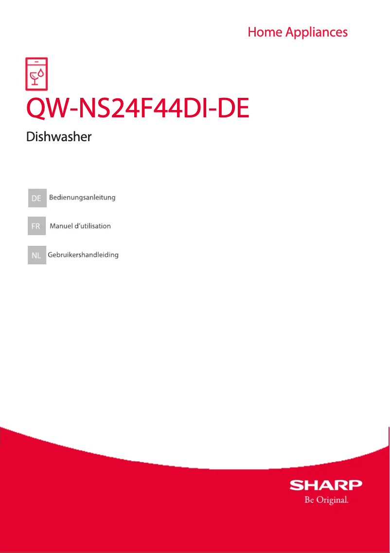 Page 1 of the manual User Manual Sharp QW-NS24F44DI-DE