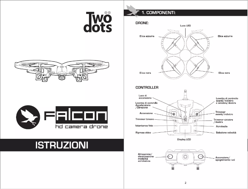First page image of the manual for FALCON