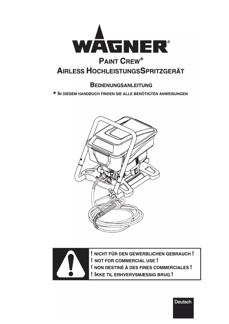 First page image of the manual for Paint Crew