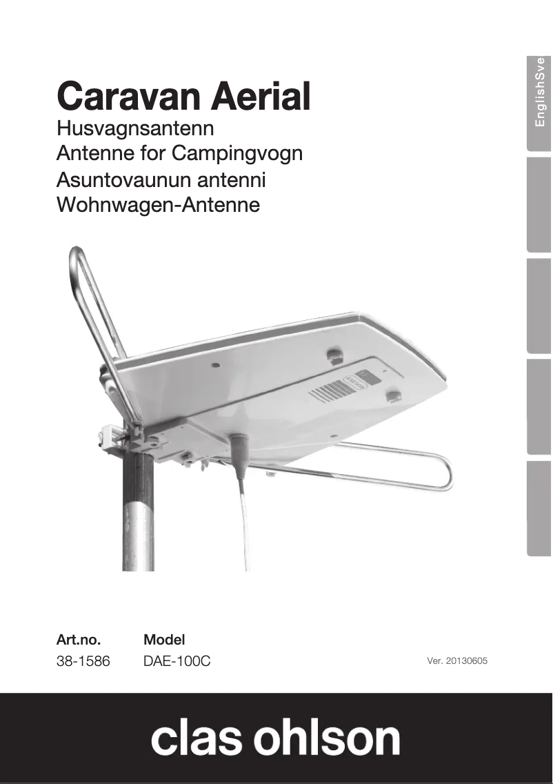 Page 1 of the manual User Manual Clas Ohlson DAE-100C