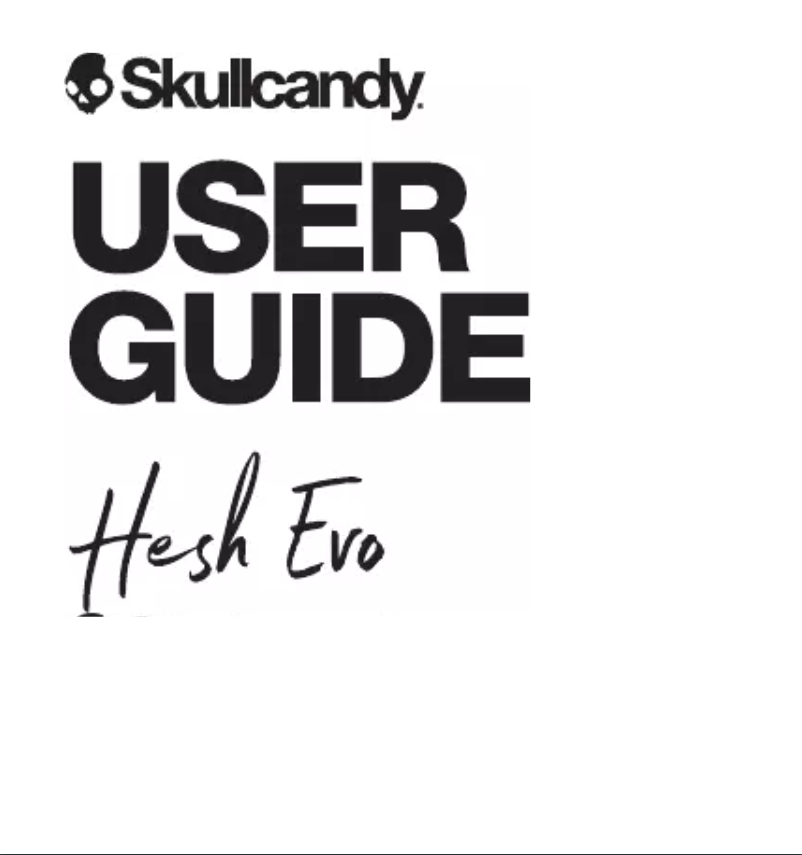 First page image of the manual for Hesh Evo