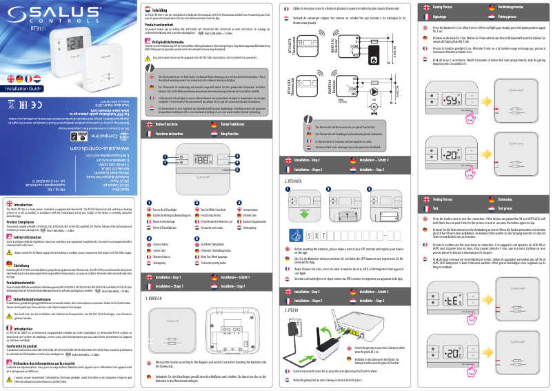 First page image of the manual for RT310i