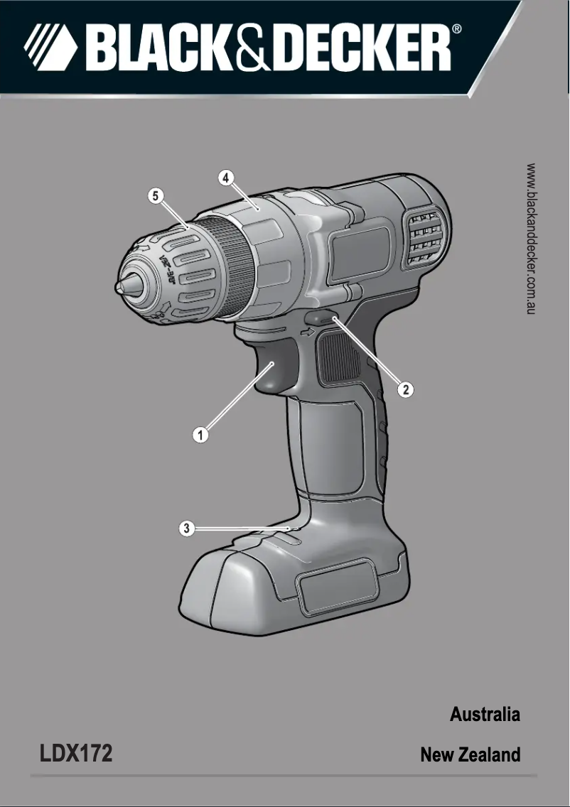 First page image of the manual for LDX172