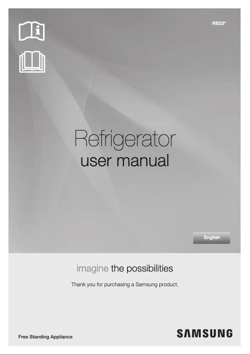 Page 1 of the manual User Manual Samsung RB33T307358
