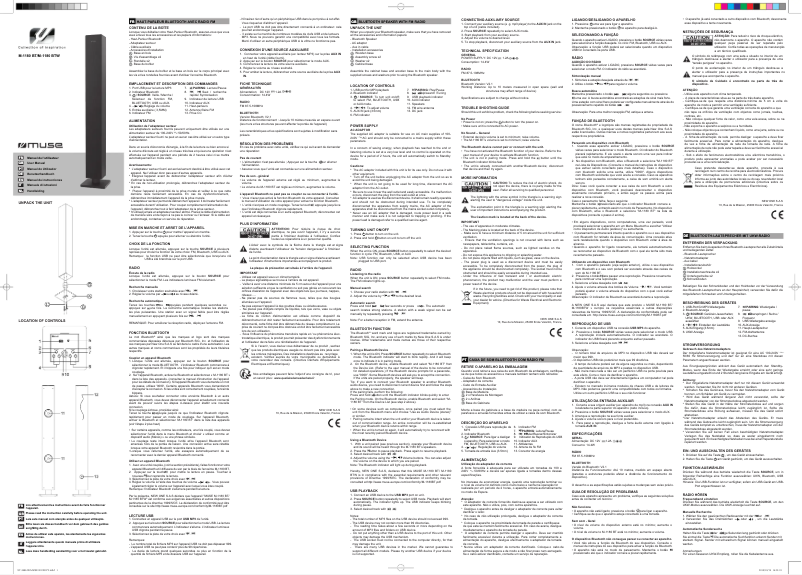 First page image of the manual for M-1180 BTW