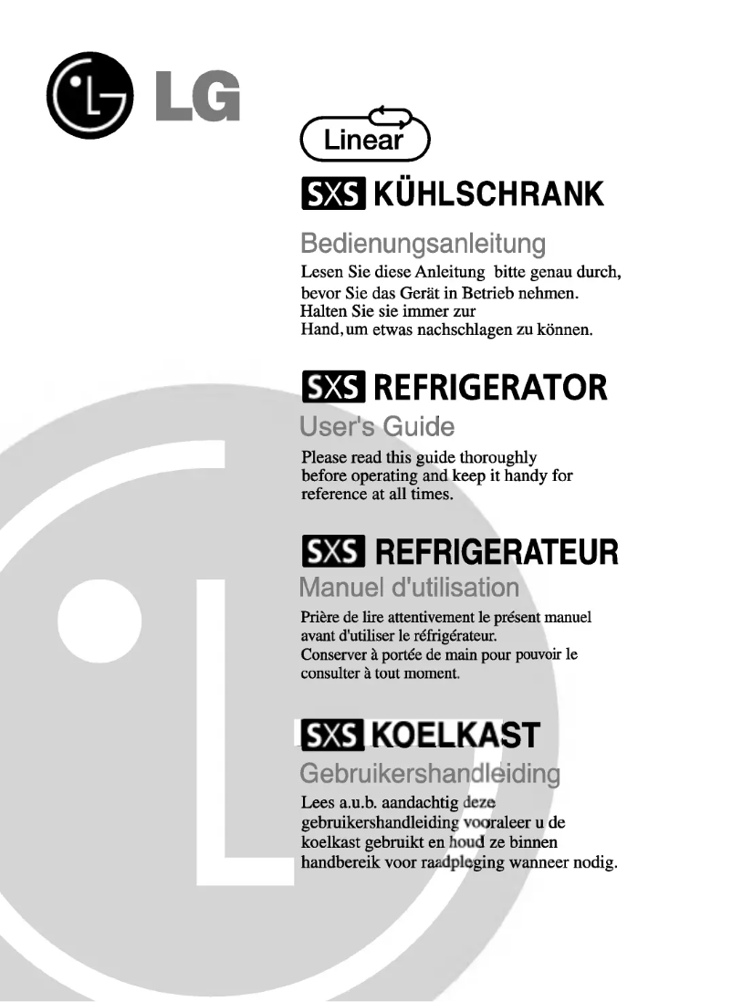 First page image of the manual for GR-P227SUBV