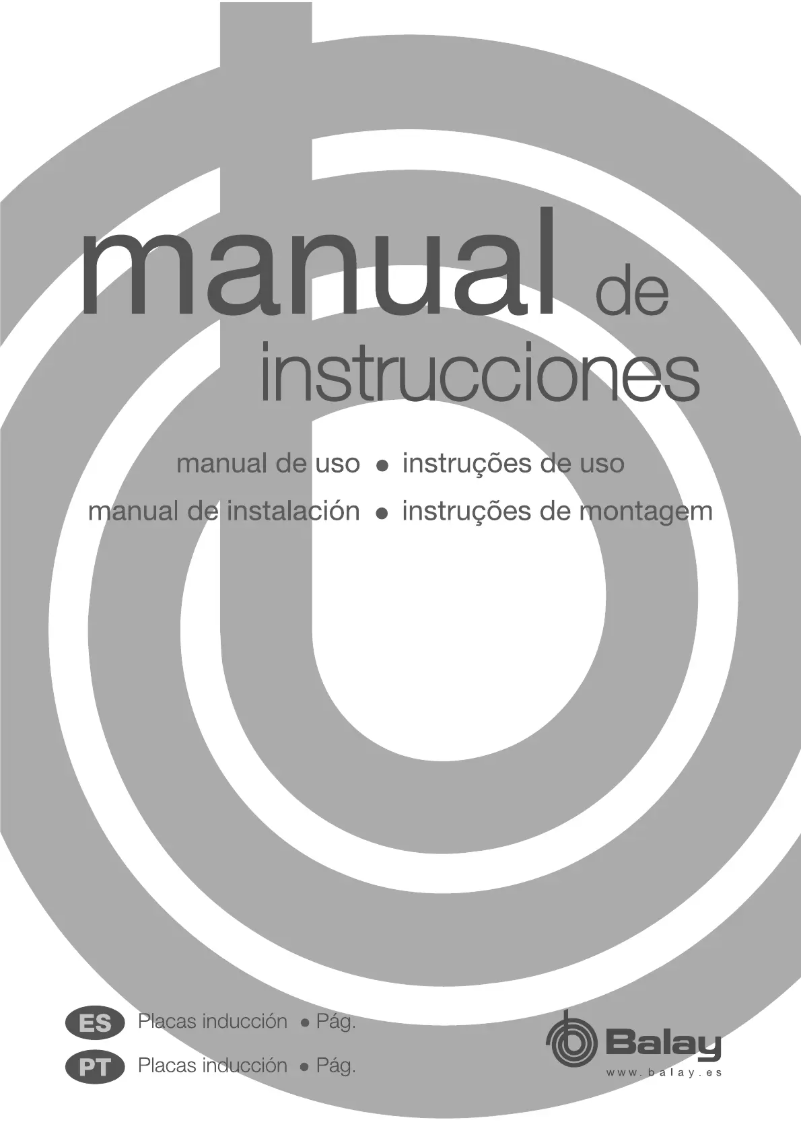 Page 1 of the manual User Manual Balay 3EB805MY