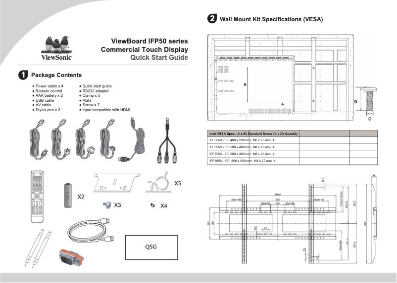 Image de la première page du manuel de l'appareil IFP6550-2