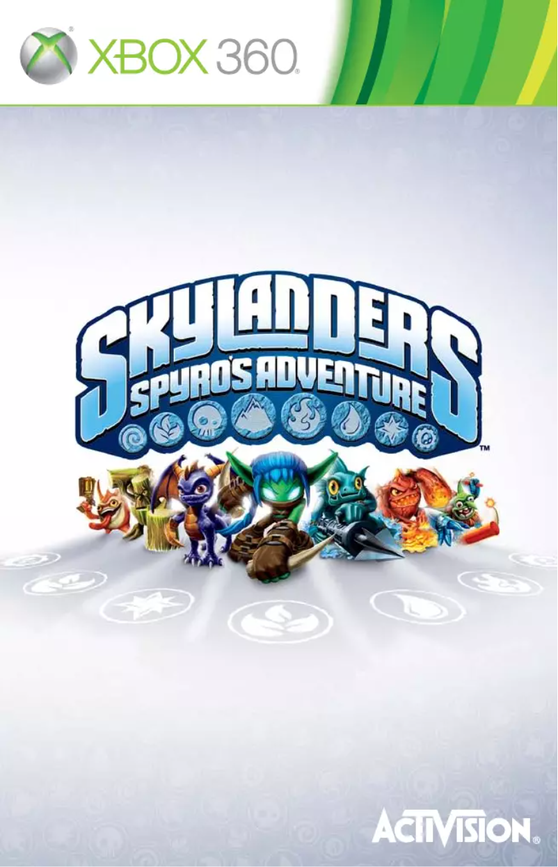First page image of the manual for Skylanders - Spyros Adventure (Xbox 360)