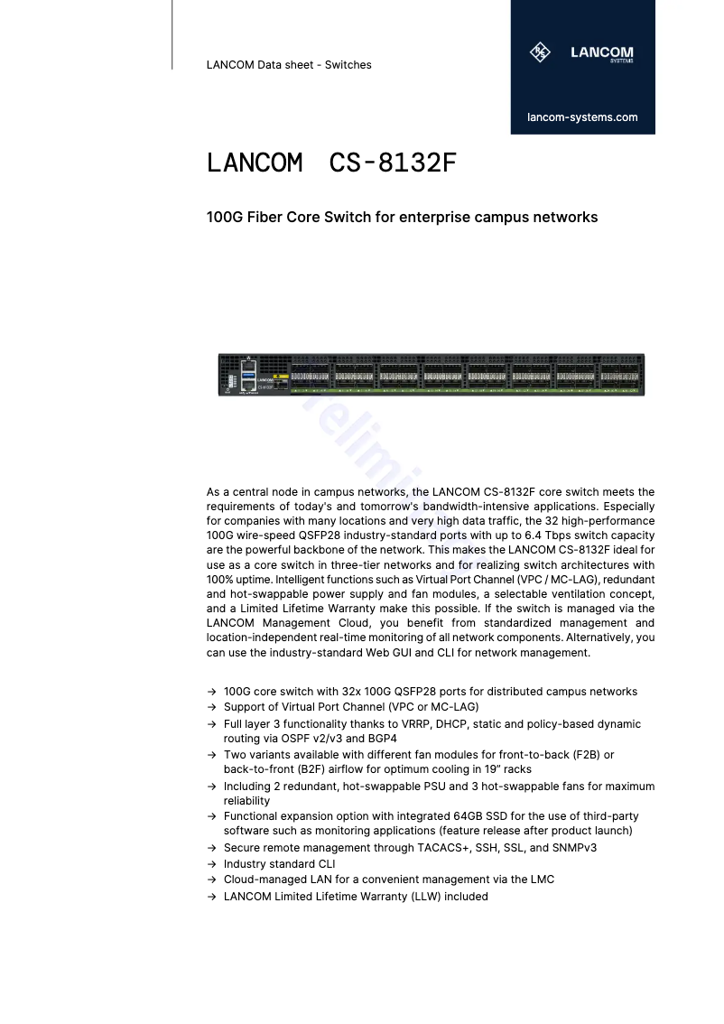 Image de la première page du manuel de l'appareil CS-8132F