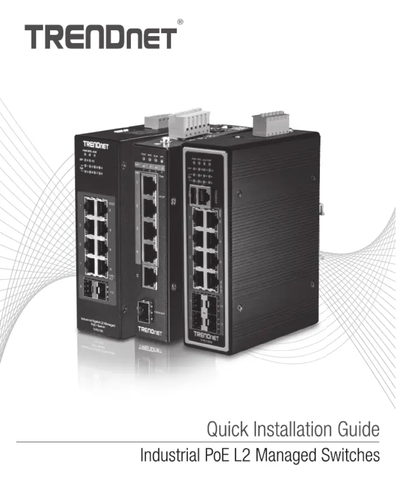 Page 1 of the manual User Manual TRENDnet TI-PG102I