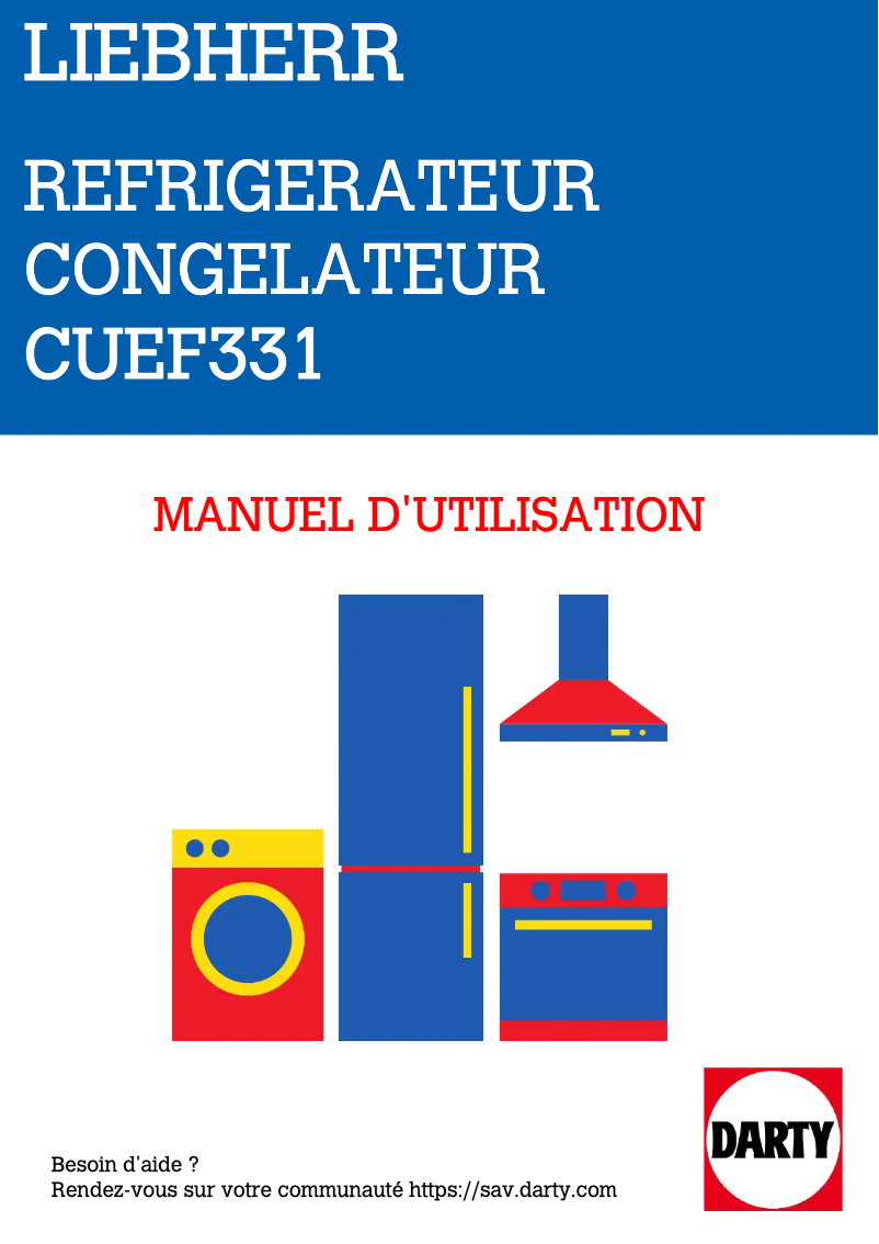 First page image of the manual for CUEF331