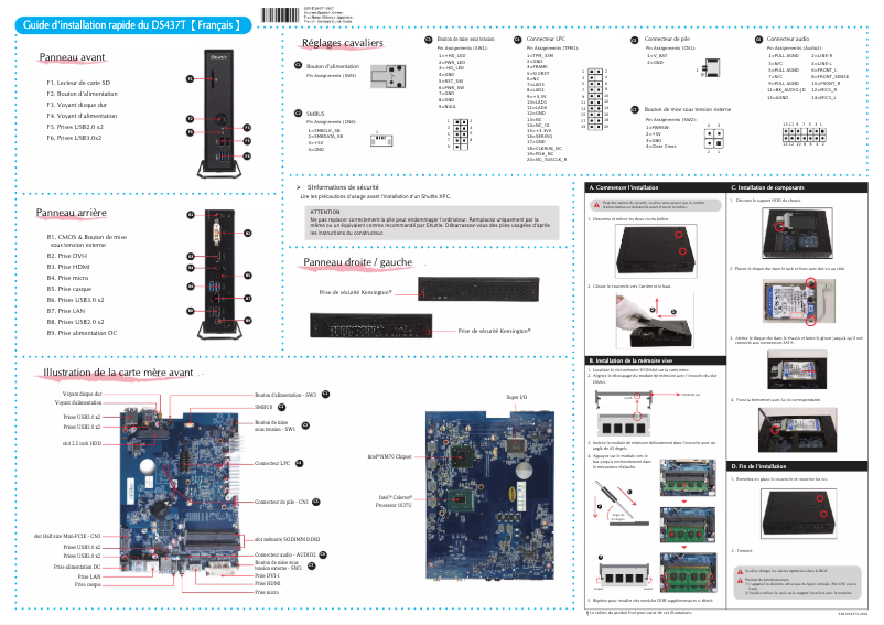 Page 1 of the manual User Manual Shuttle D 4371XA