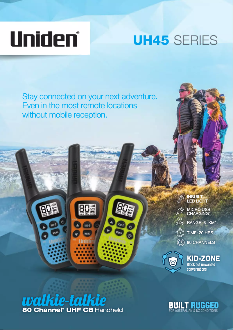 First page image of the manual for UH45-4