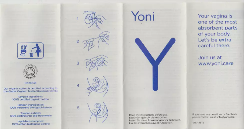 Page 1 of the manual User Manual Yoni Medium