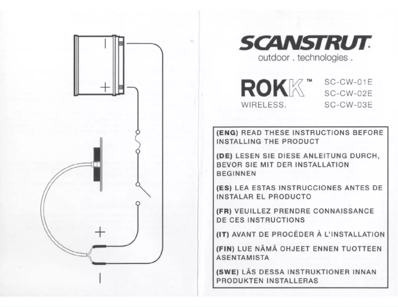 Page 1 of the manual User Manual Scanstrut ROKK Hidden Qi