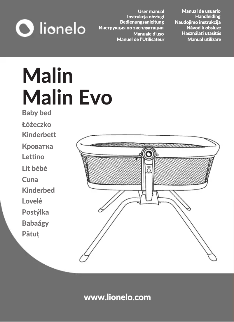 Page 1 of the manual User Manual Lionelo Malin Evo