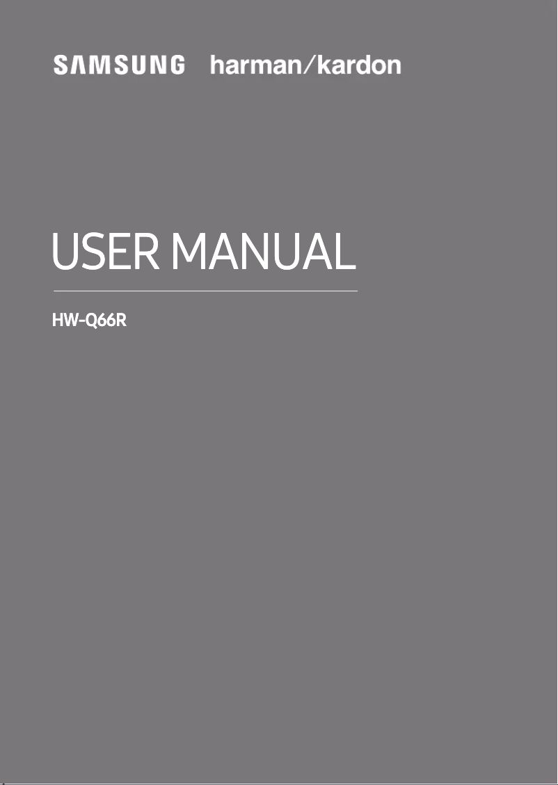 First page image of the manual for HW-Q66R