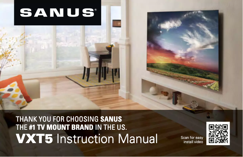 Page 1 of the manual User Manual Sanus VXT5