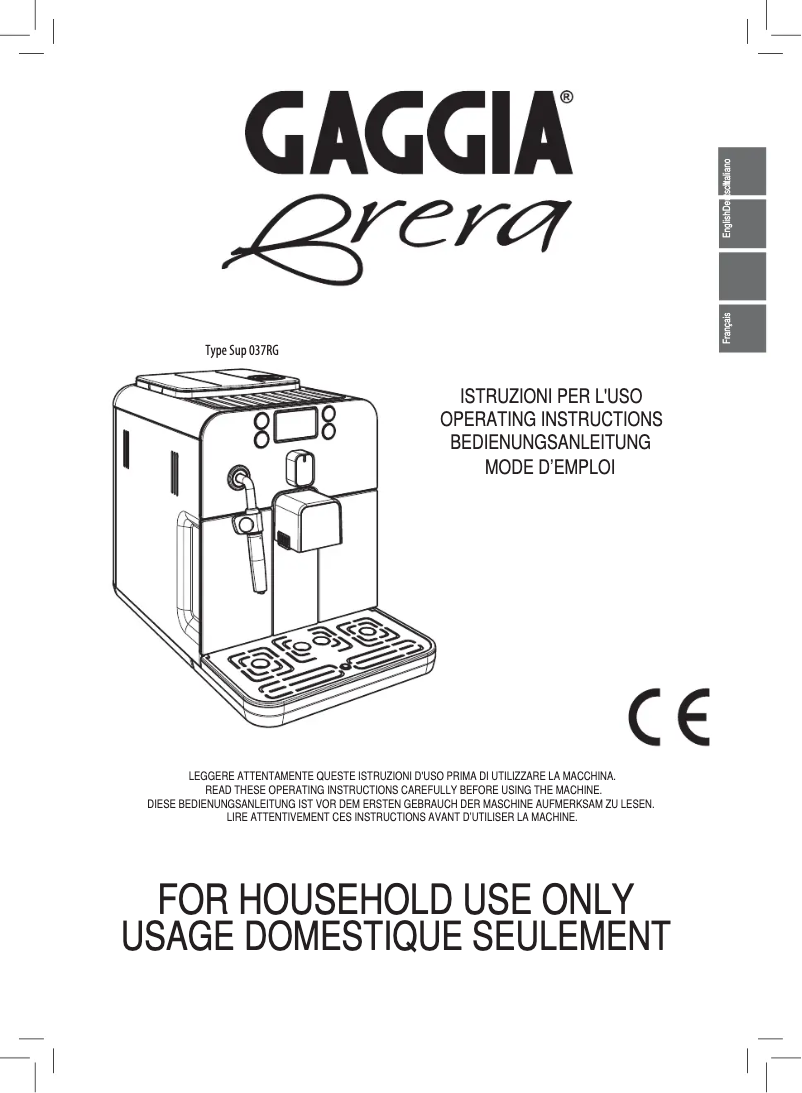 Page 1 of the manual User Manual Philips Saeco Syntia Focus RI9833