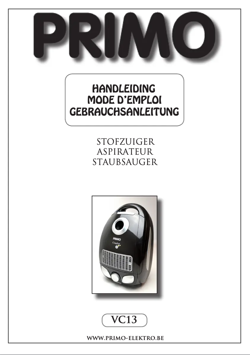 First page image of the manual for VC13