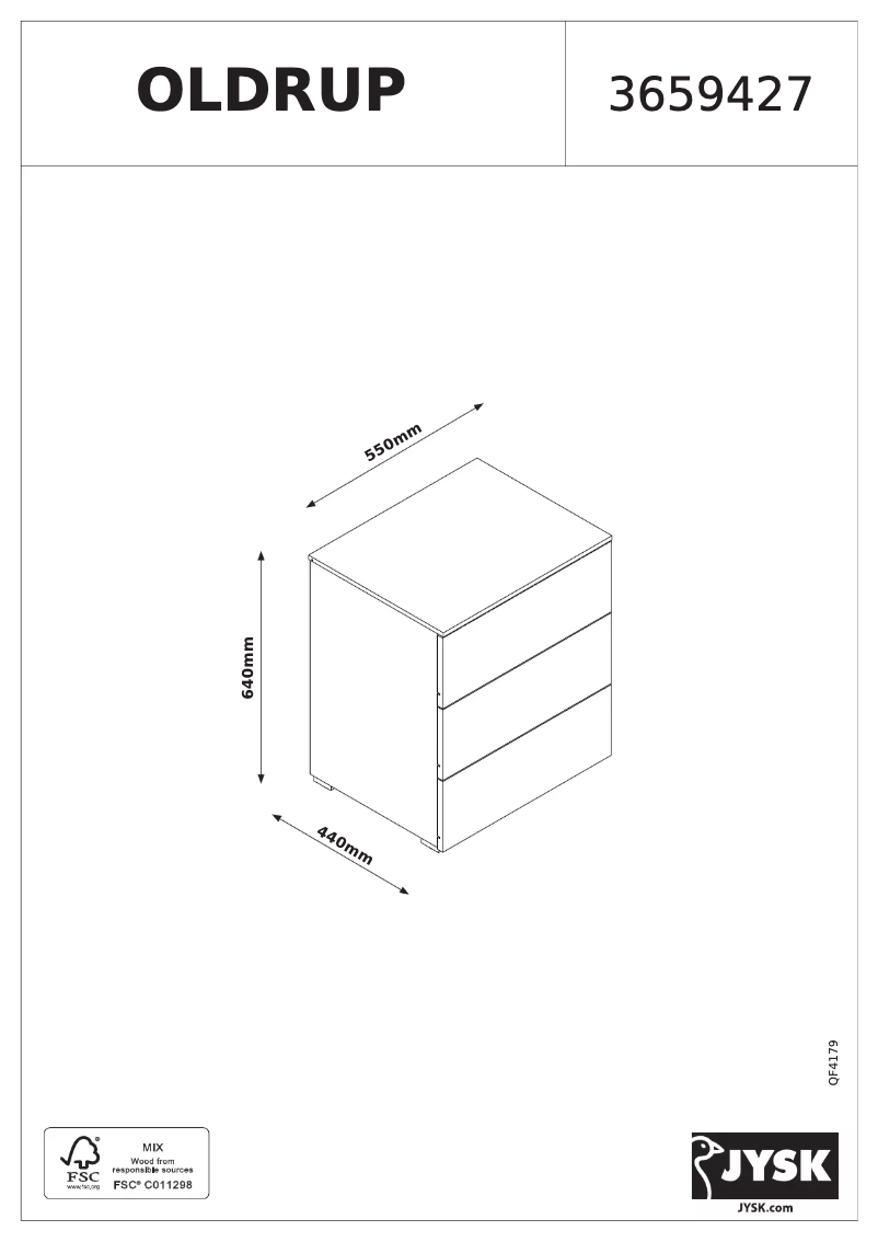First page image of the manual for Oldrup