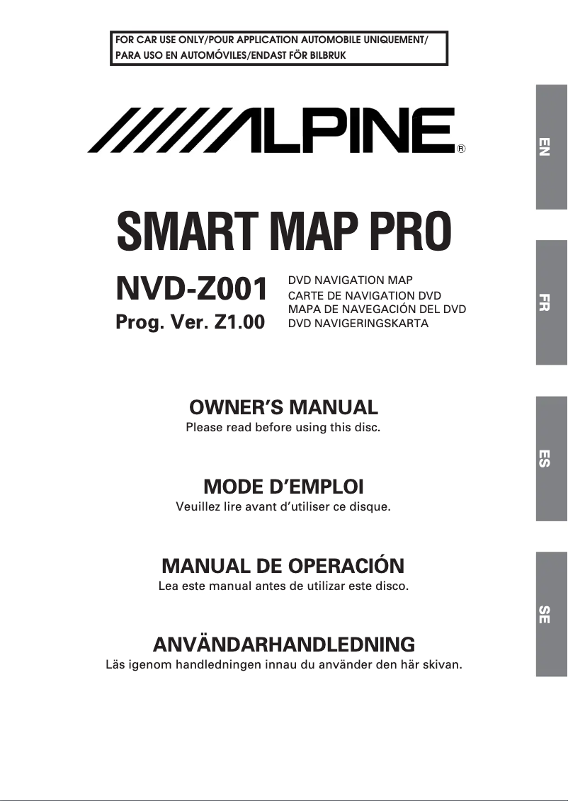 First page image of the manual for NVD-Z001