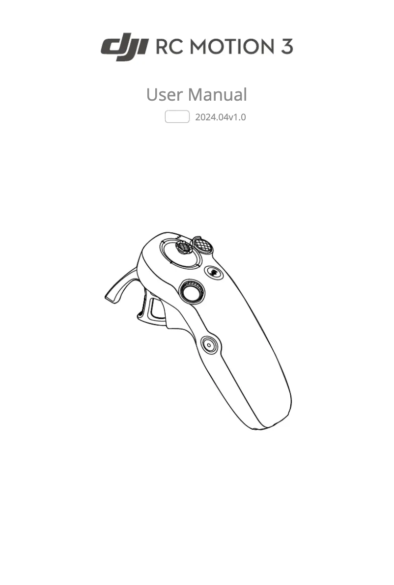 First page image of the manual for RC Motion 3