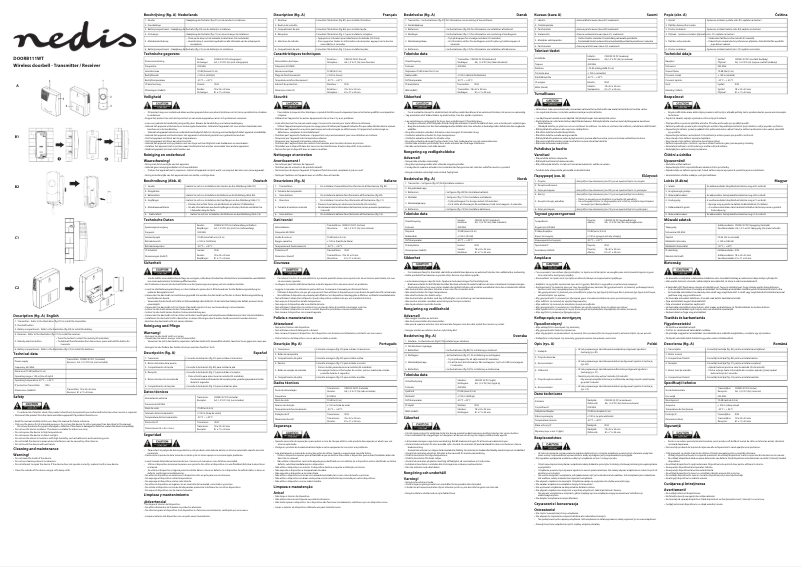 Page 1 of the manual User Manual Nedis DOORB111WT