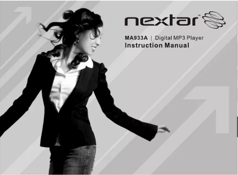 Page 1 of the manual User Manual Nextar MA933A