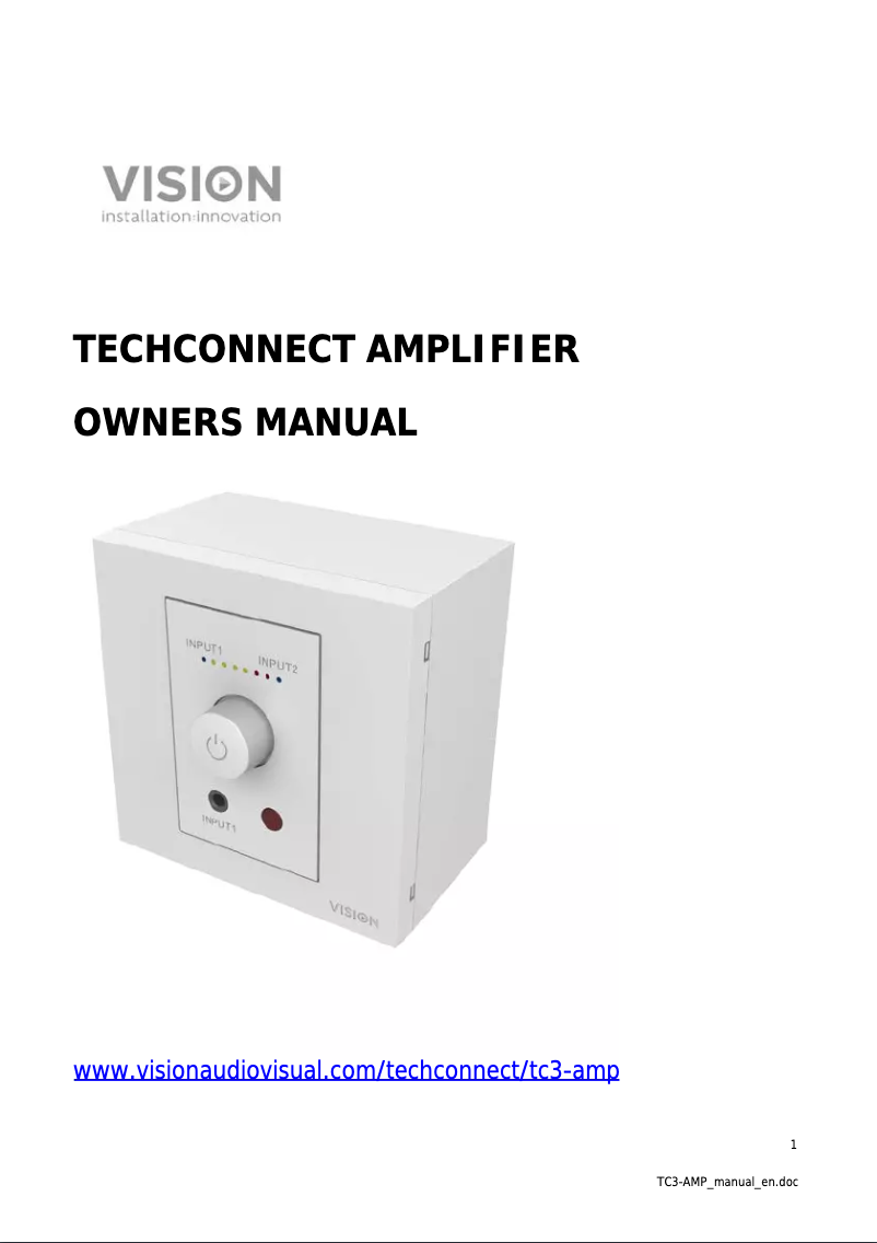 Image de la première page du manuel de l'appareil TC3 50w
