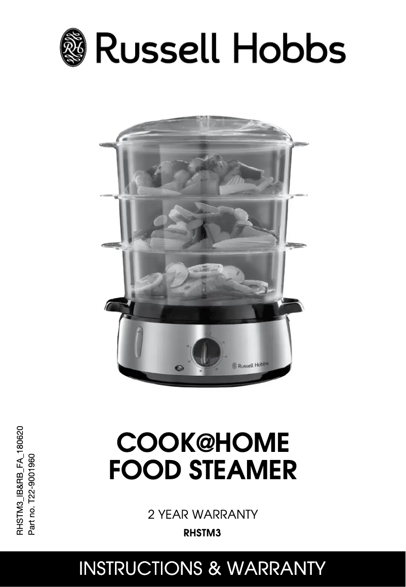 First page image of the manual for Cook@Home RHSTM3