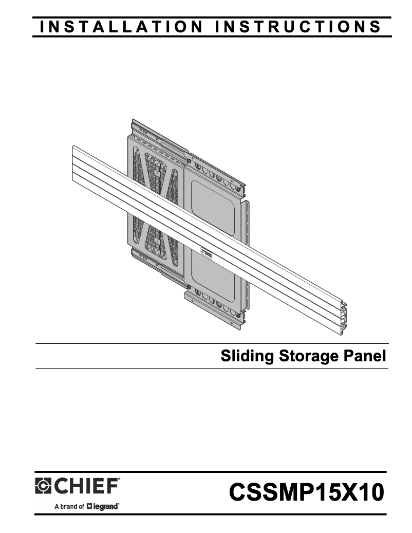 Page 1 de la notice Manuel utilisateur Chief CSSMP15X10