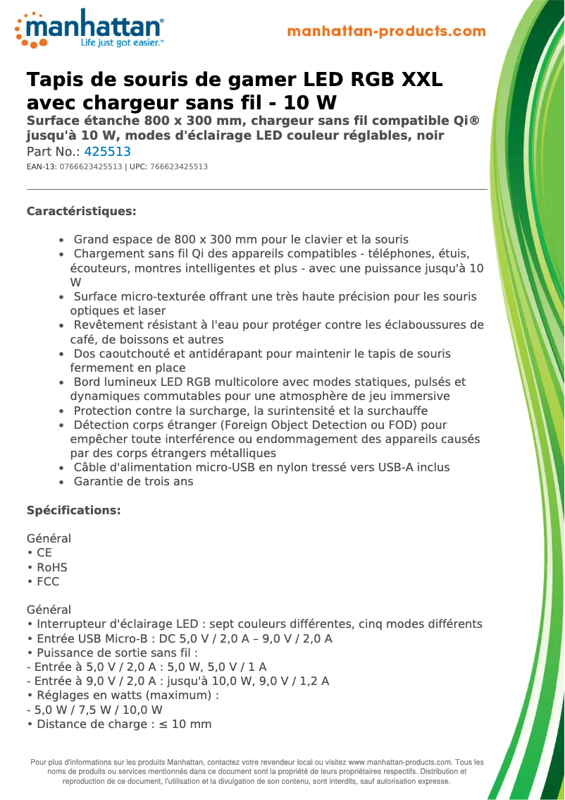 First page image of the manual for 425513