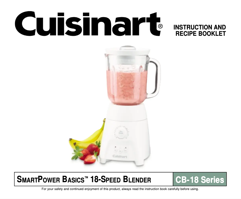 First page image of the manual for SmartPower Basics CB-18