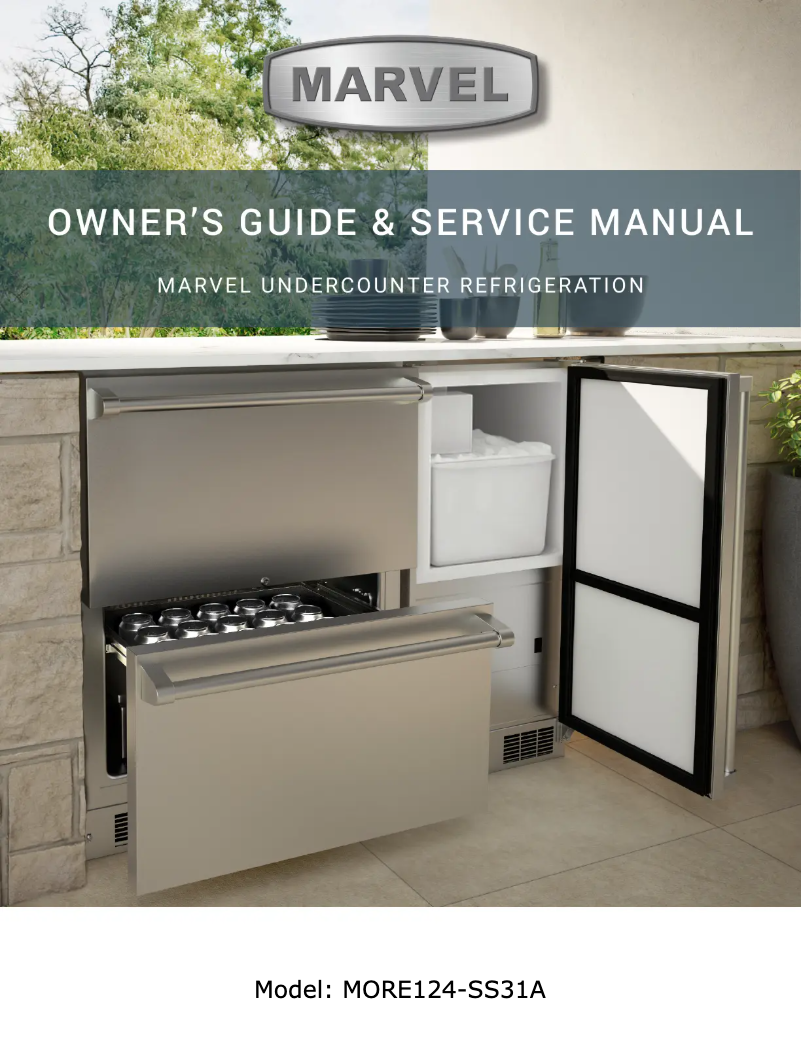 First page image of the manual for MORE124SS31A