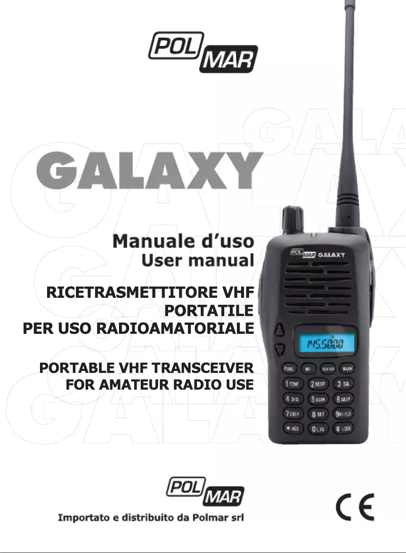Page 1 of the manual User Manual Polmar Galaxy